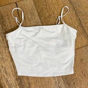 Alo White Camisole Top - Built In Bra